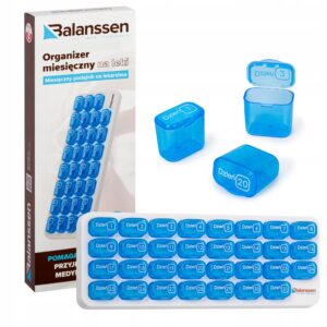 Miesięczny organizer na leki podzielnik x 31 dni