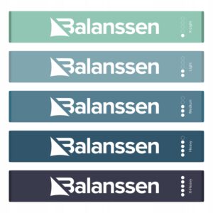 ZESTAW 5 GUM OPOROWYCH DO ĆWICZEŃ LOOPblue BALANSSEN