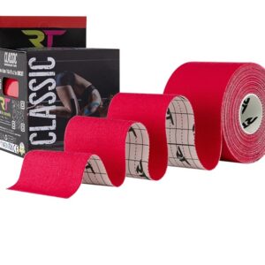 REA TAPE kinesiology PLASTRY TEJPY TAŚMA CROSSFIT CZERWONA BARDZO MOCNA