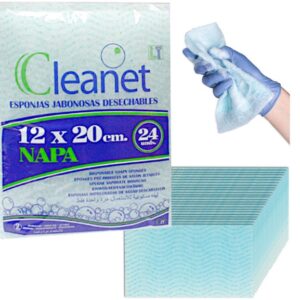 myjka gąbka nasączona ścierka do ciała 12 × 20 cm 24 szt.