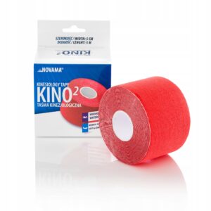 Taśma kinezjologiczna NOVAMA KINO2 5mx5cm czerwona