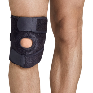 Neoprenowy stabilizator stawu kolanowego, zapinany, krótki. IMMOBILO FLEXI-S