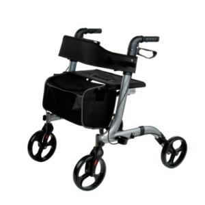 chodzik czterokołowy z siedziskiem