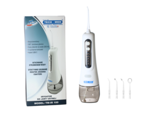 Irygator do zębów bezprzewodowy TECH-MED TM-IR 100 ze zbiornikiem 300 ml